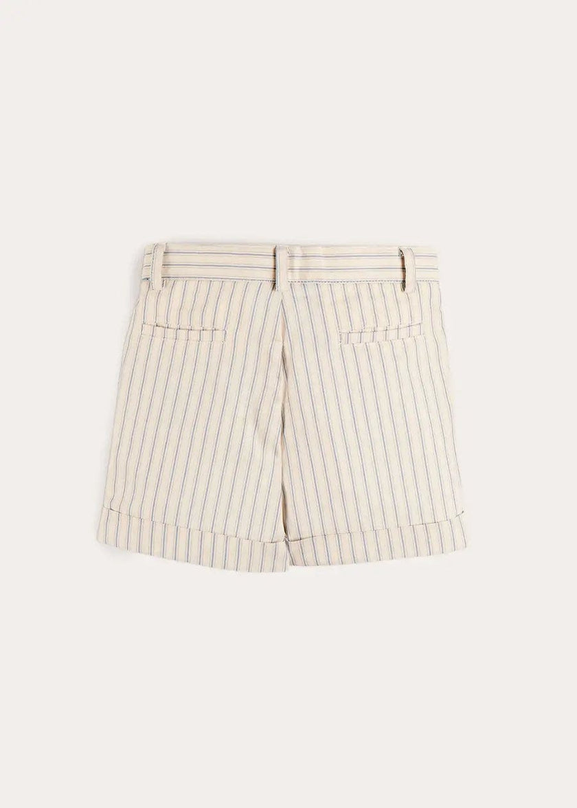 Percy Stripe Tailored Shorts in Blue (4- 10yrs)
