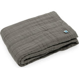 Cotton Muslin Baby Quilt - Mocha
