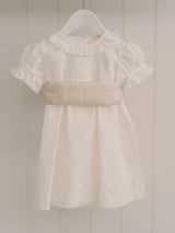 Vega Ceremony Baby Girl Set with Silk Sash