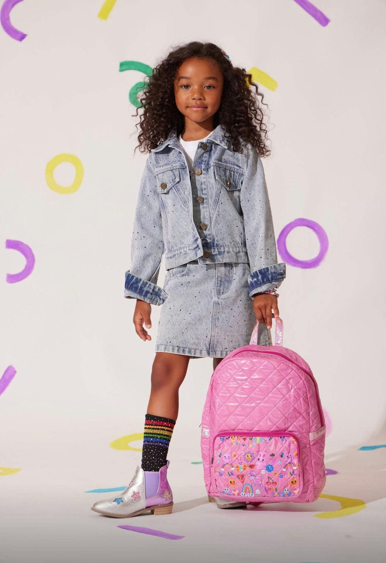 Rainbow Sparkle Denim Jacket