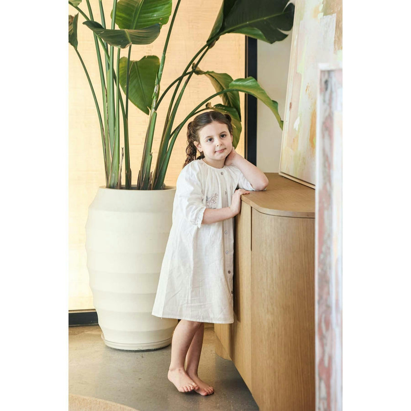 Delicate Floral 3/4 Sleeve Dress