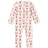 Footed Baby Romper, Pink