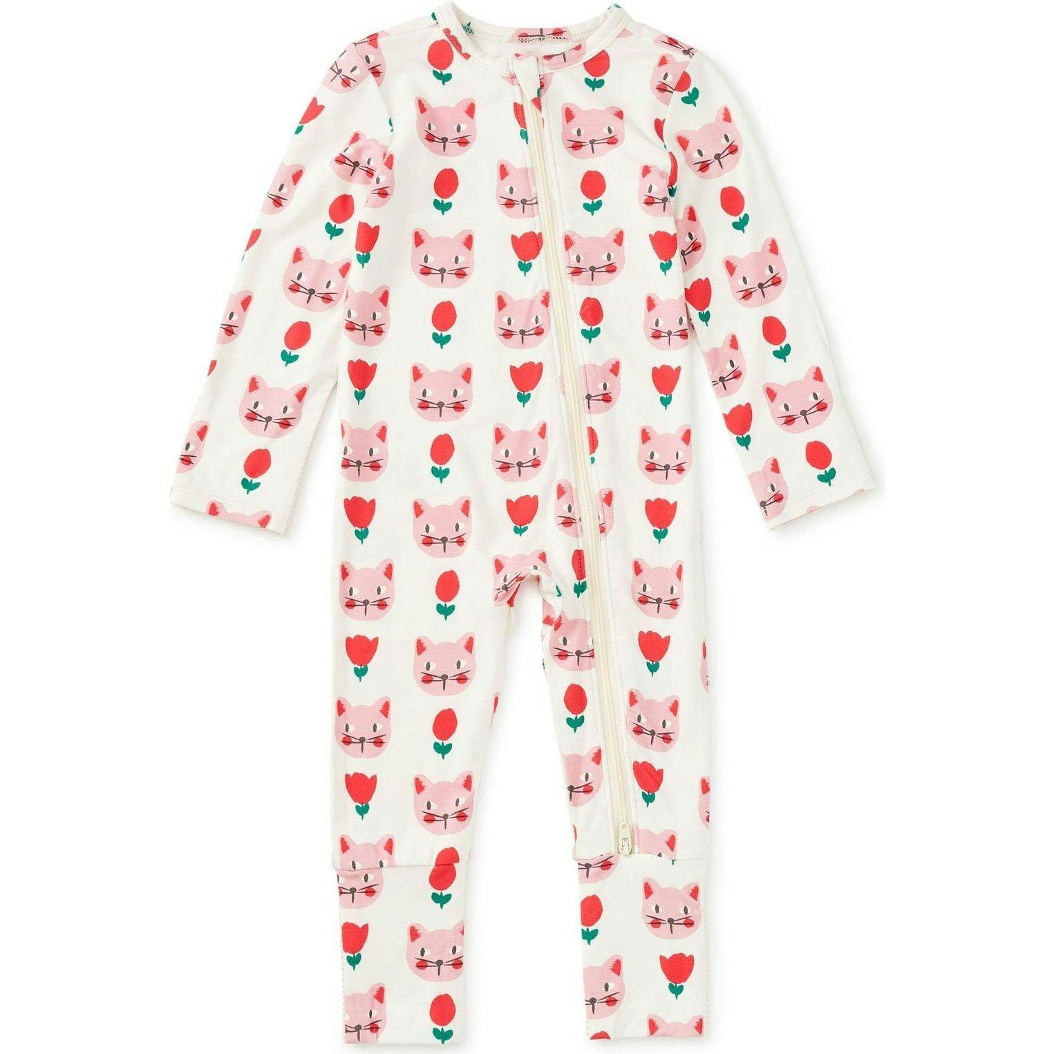 Footed Baby Romper, Pink