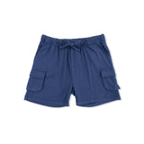 Soccer Balls Playing Soccer  Blue - Crew Neck Tee with Cargo Short