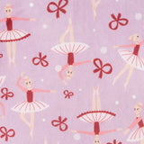 Girls (2-4) Velour Pajama Set | Ballerinas & Bows