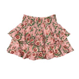 Girls Ruffled Skirt in Maelle Beauty Roses