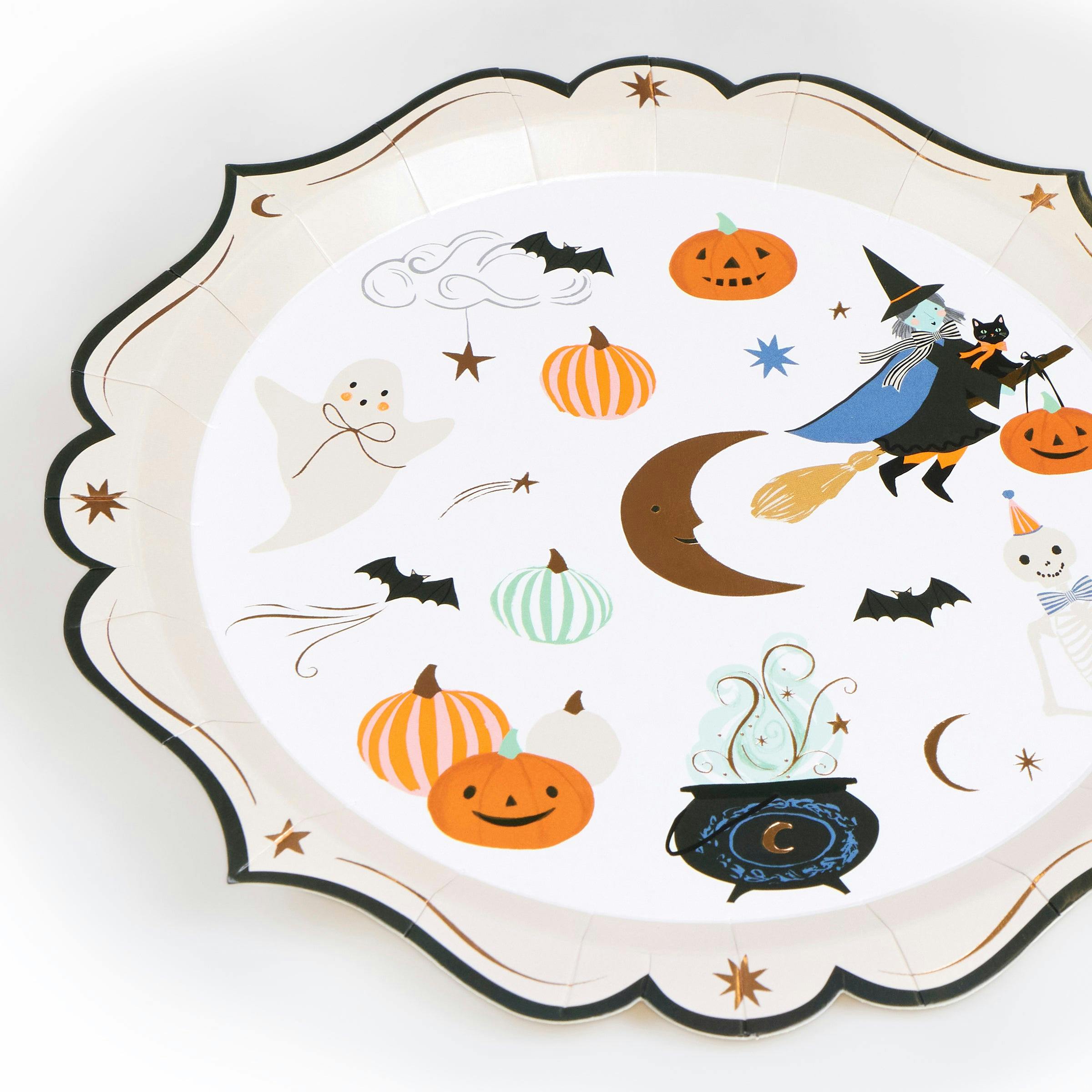 Ornate Edge Halloween Side Plates