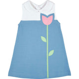 Pique Knit Dress With Tulip