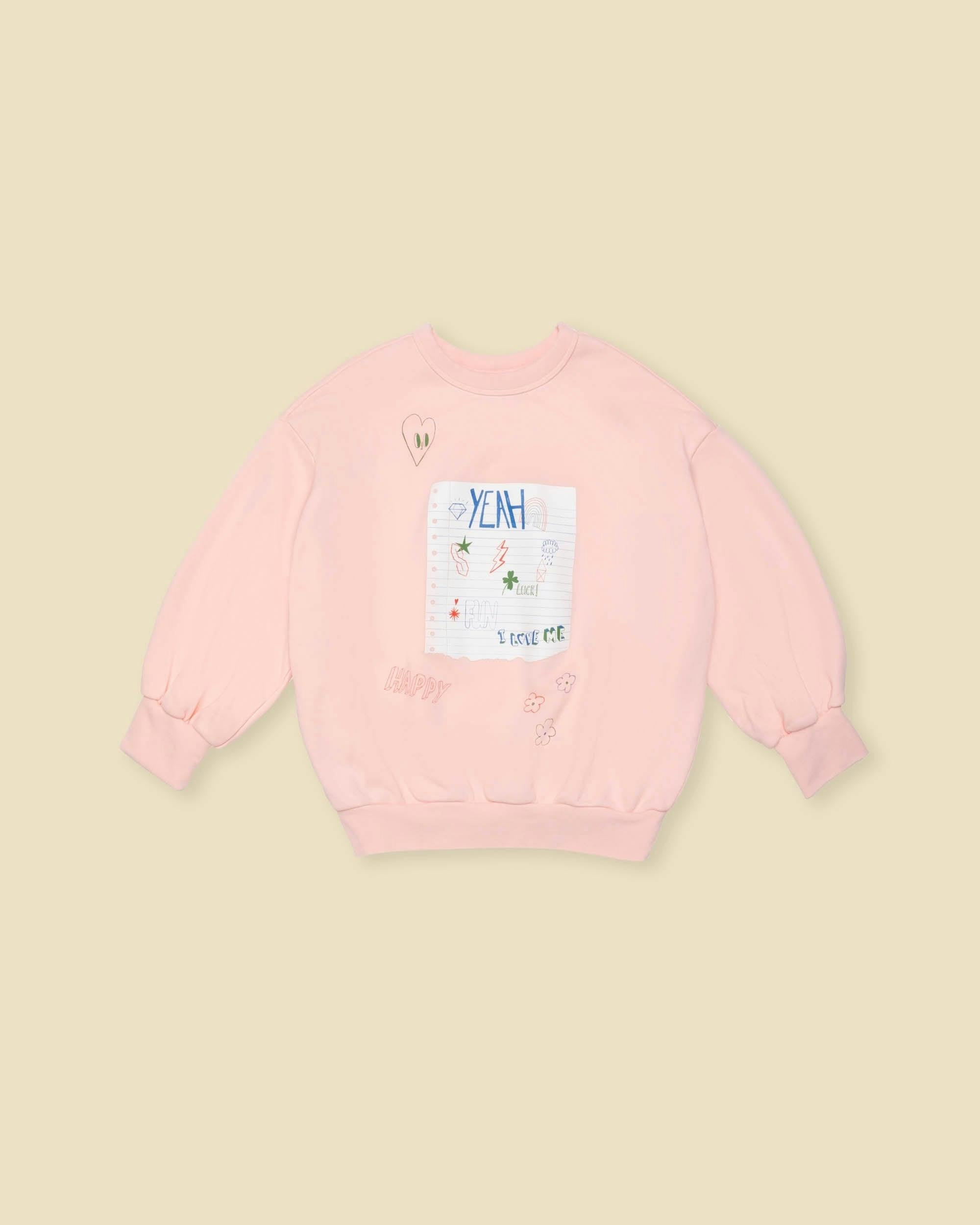 Organic Weekend Sweatshirt in Double Bubble Pink