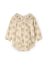 Flower Print Crochet Collar Bubble