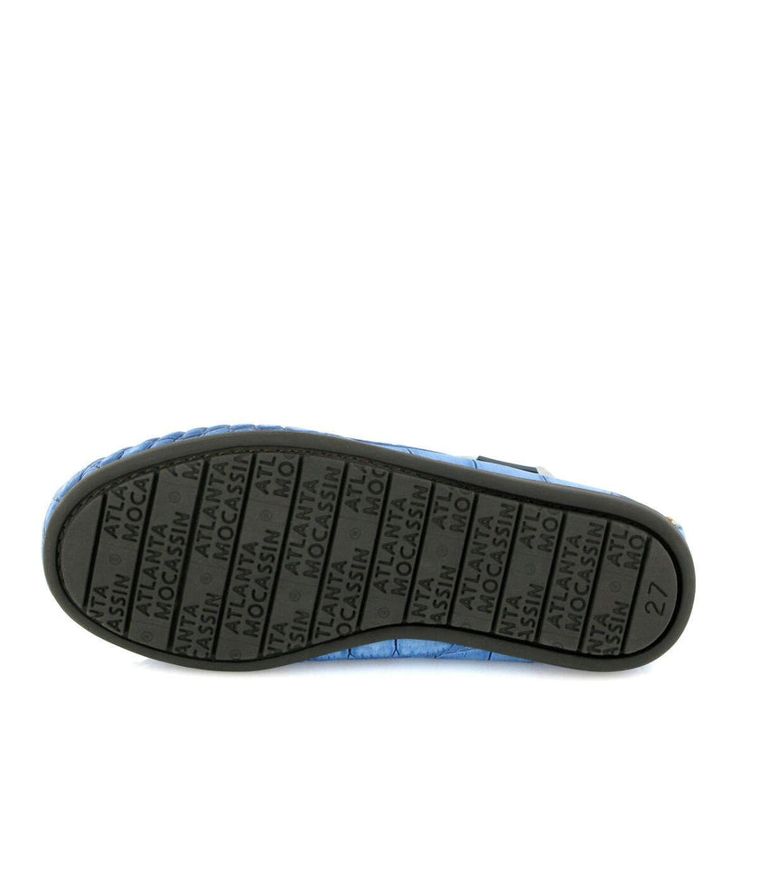 Plain 015 Walker Moccasins, Blue Egge Croco