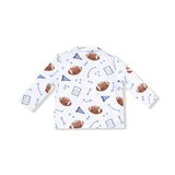 Touchdown Time - Navy - Polo Long Sleeve Shirt
