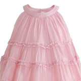 Pink Seralyn Tiered Ruffle Dress