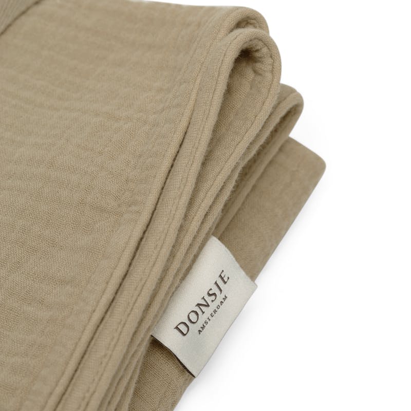 Ploekie Muslin Blanket XL | Bear | Taupe