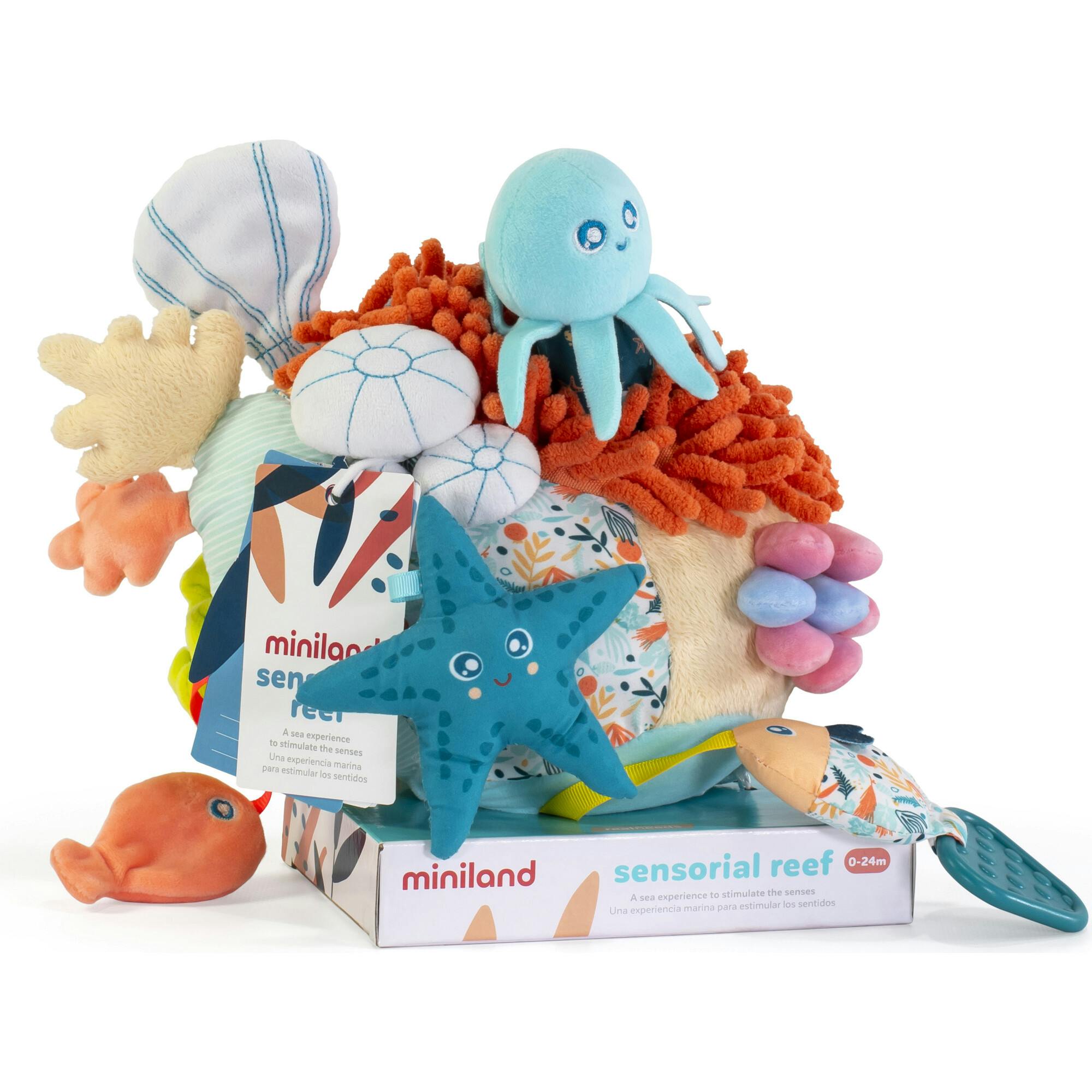 Sensorial Reef Plush Ocean Themed Baby Toy with Teething Elements