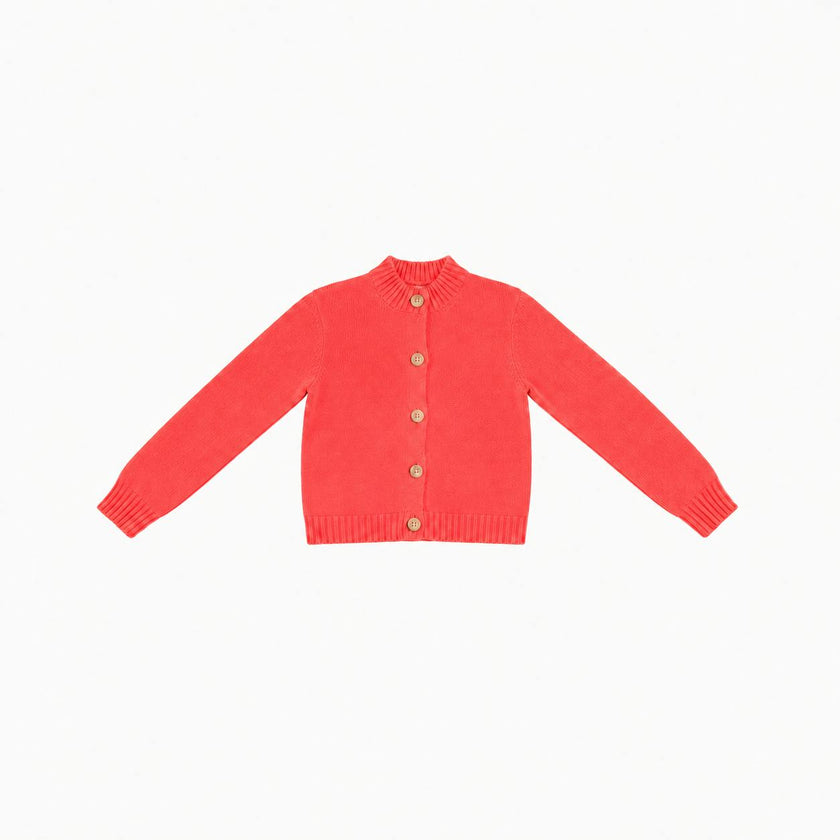 Tomato Cardigan Sweater