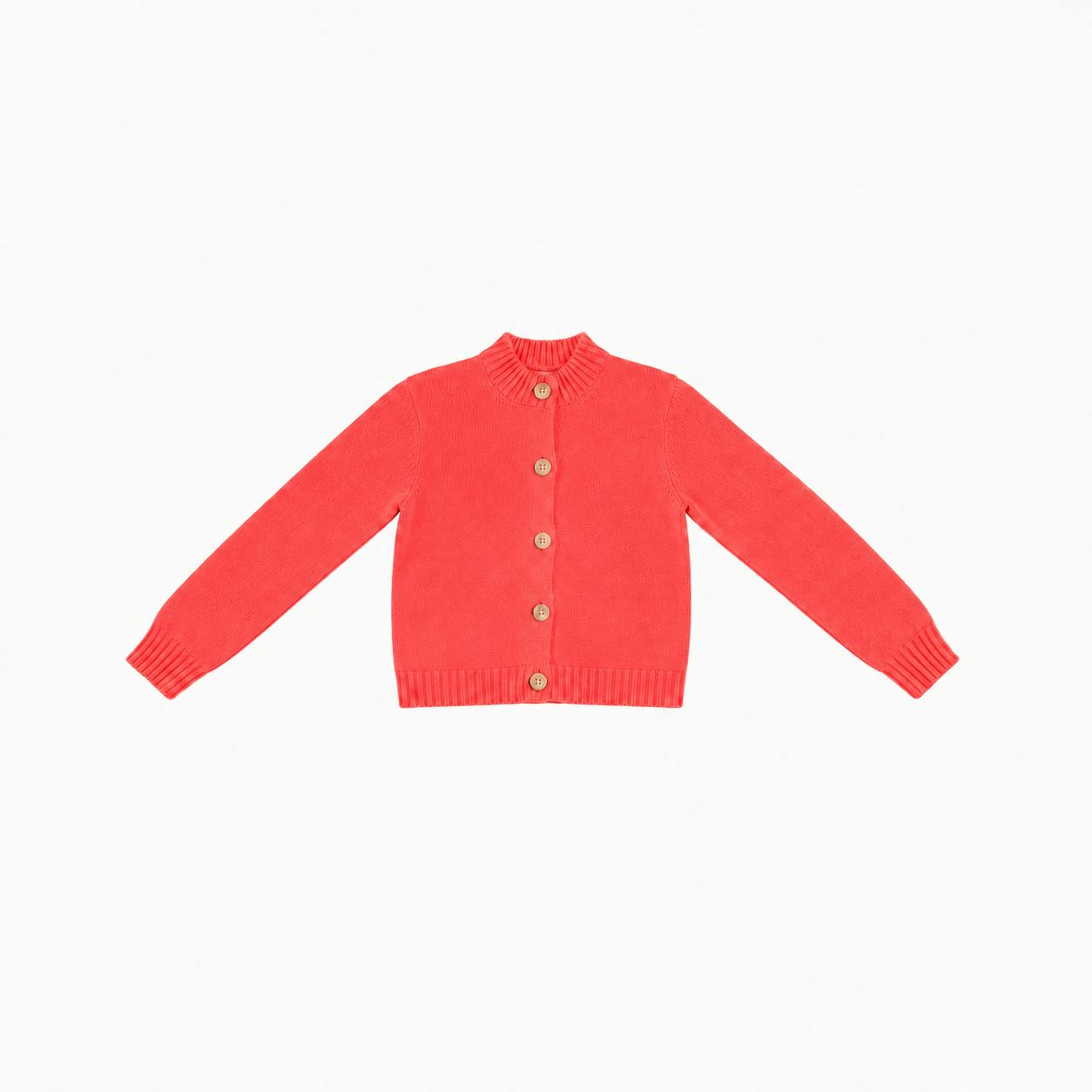 Tomato Cardigan Sweater