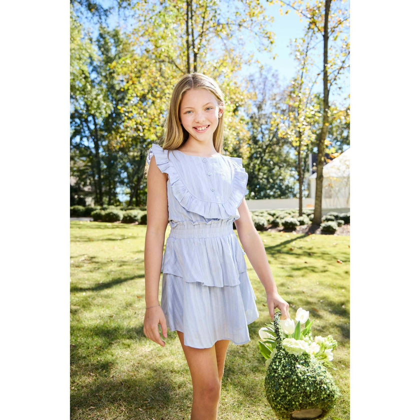 Jane Dress Peri/Gold