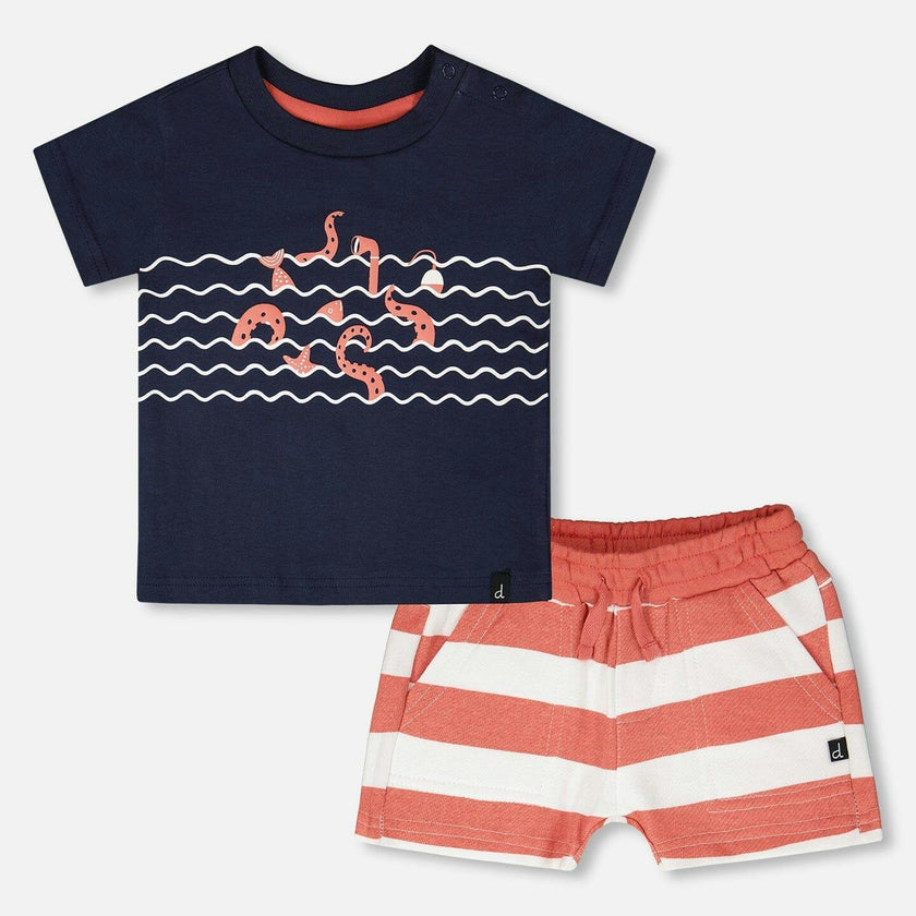 Organic Cotton T-Shirt And Short Set