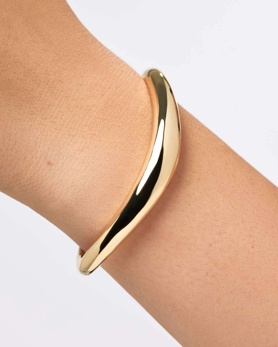 Gold Bangle Bracelet - Talia