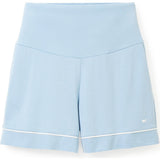 Women's Pima Maternity Shorts in Periwinkle