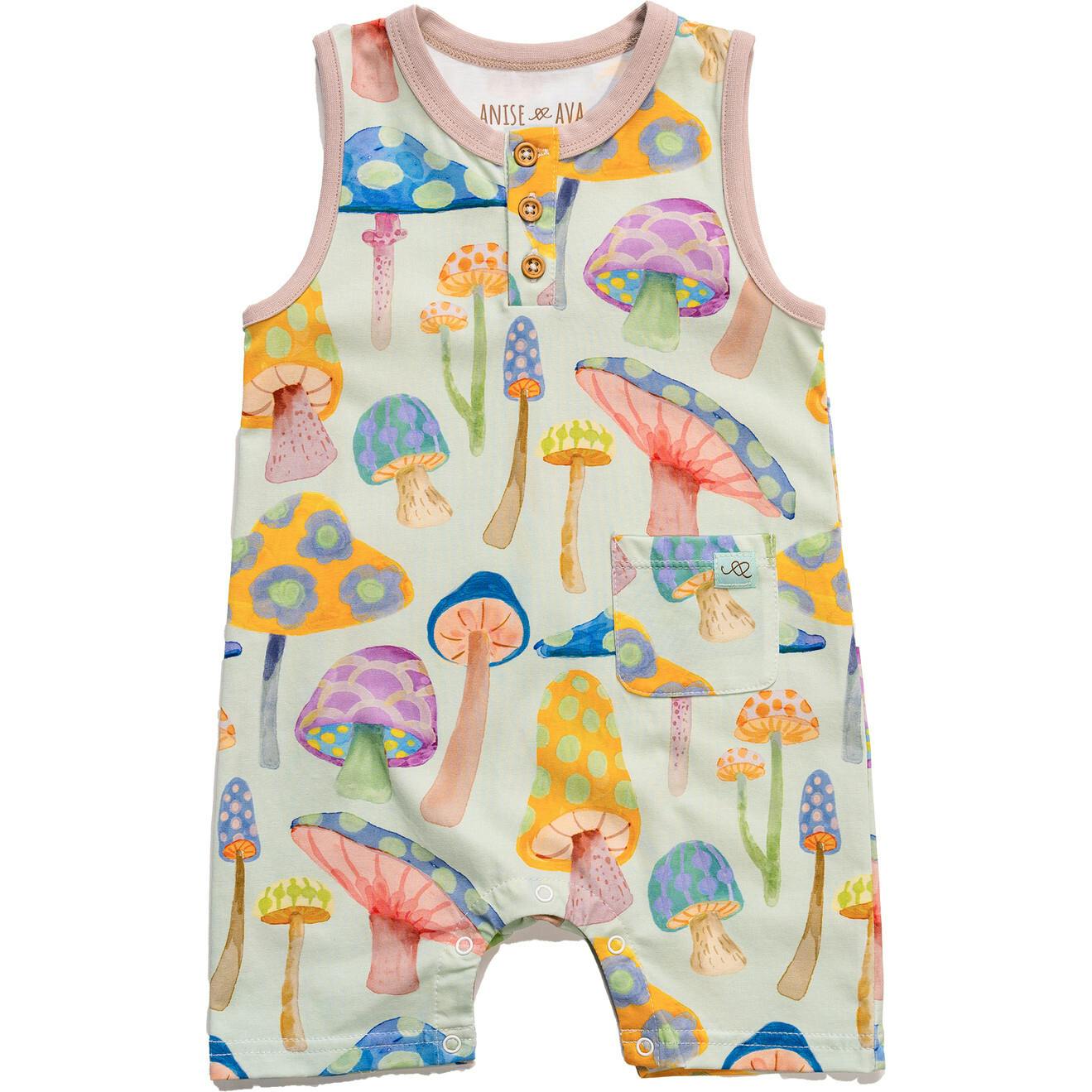Cleo baby romper shorts | Spring Garden