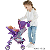 509 Mermaid Doll Travel System Stroller - Purple & Teal