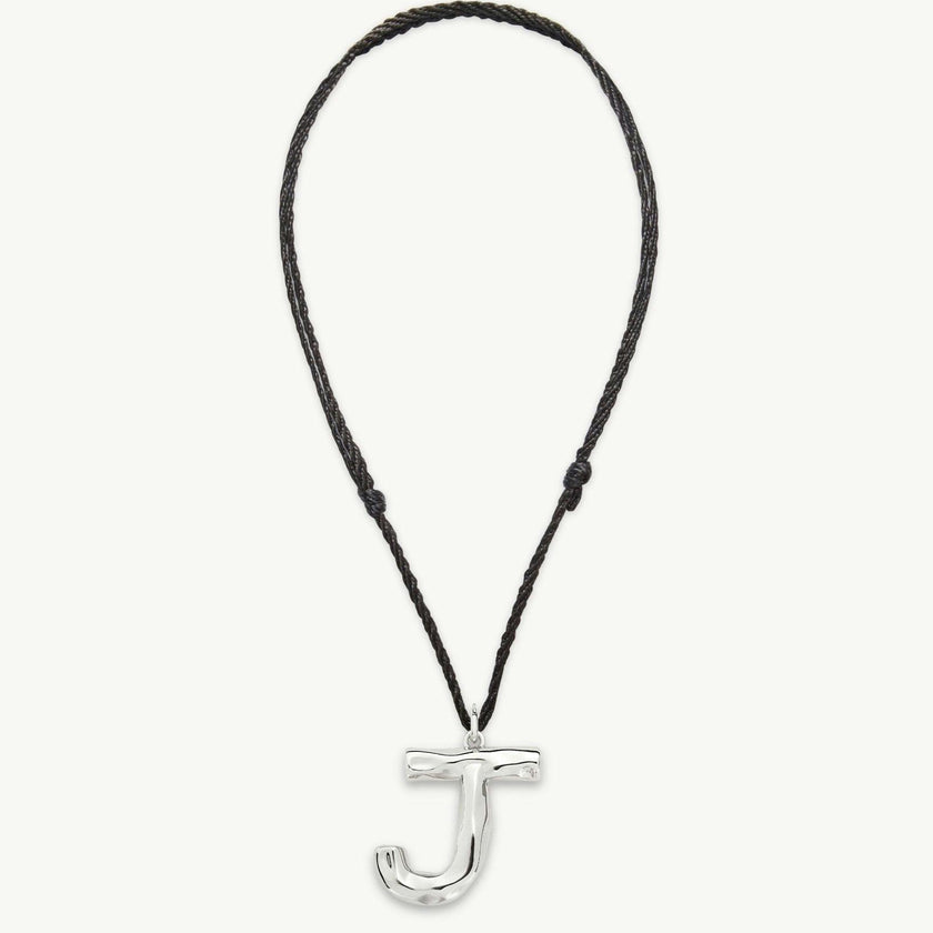 Grande Monogram Necklace in Silver