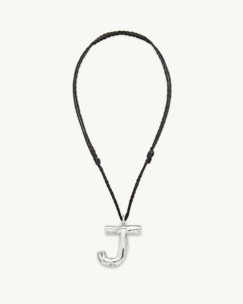 Grande Monogram Necklace in Silver