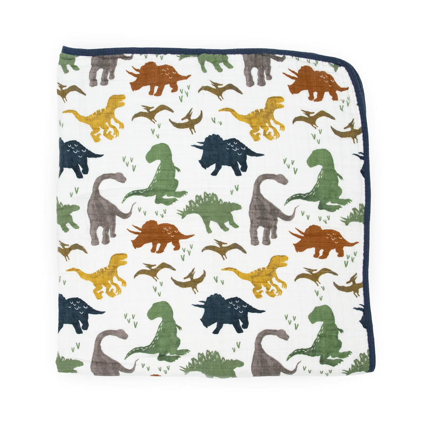 Original Cotton Muslin Quilt - Dino Friends