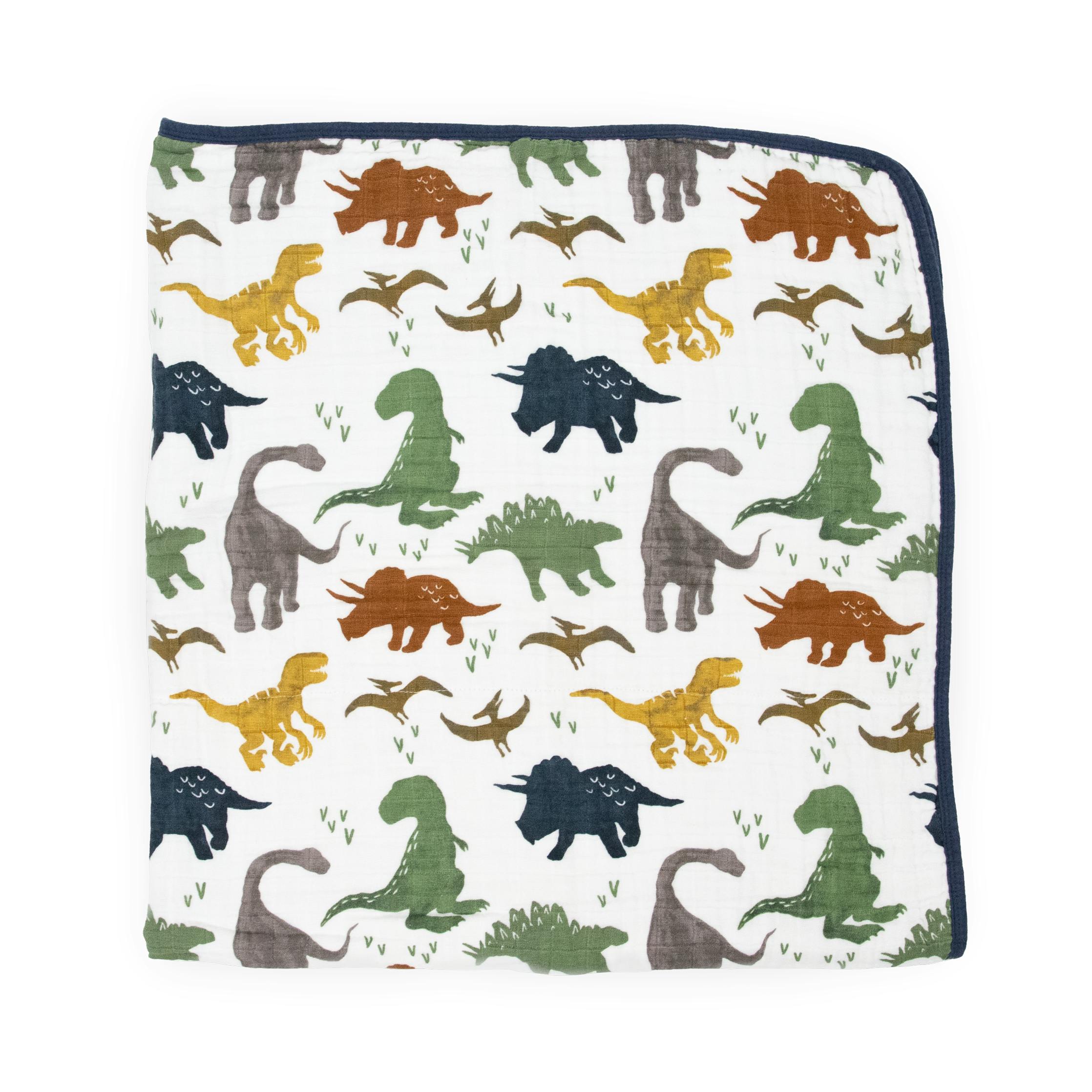 Original Cotton Muslin Quilt - Dino Friends