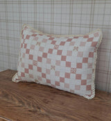 Big Kid Throw Blanket + Sham SET- Pink Bows and Gingham