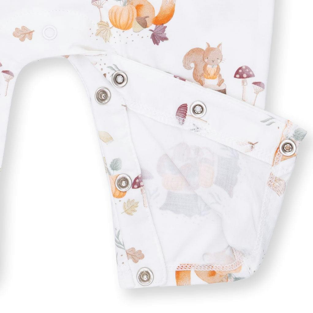 Woodland Animals with Pumpkins - Uni Romper