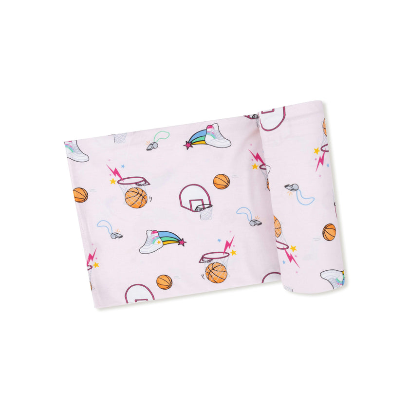 Basketball Pink - Swaddle Blanket