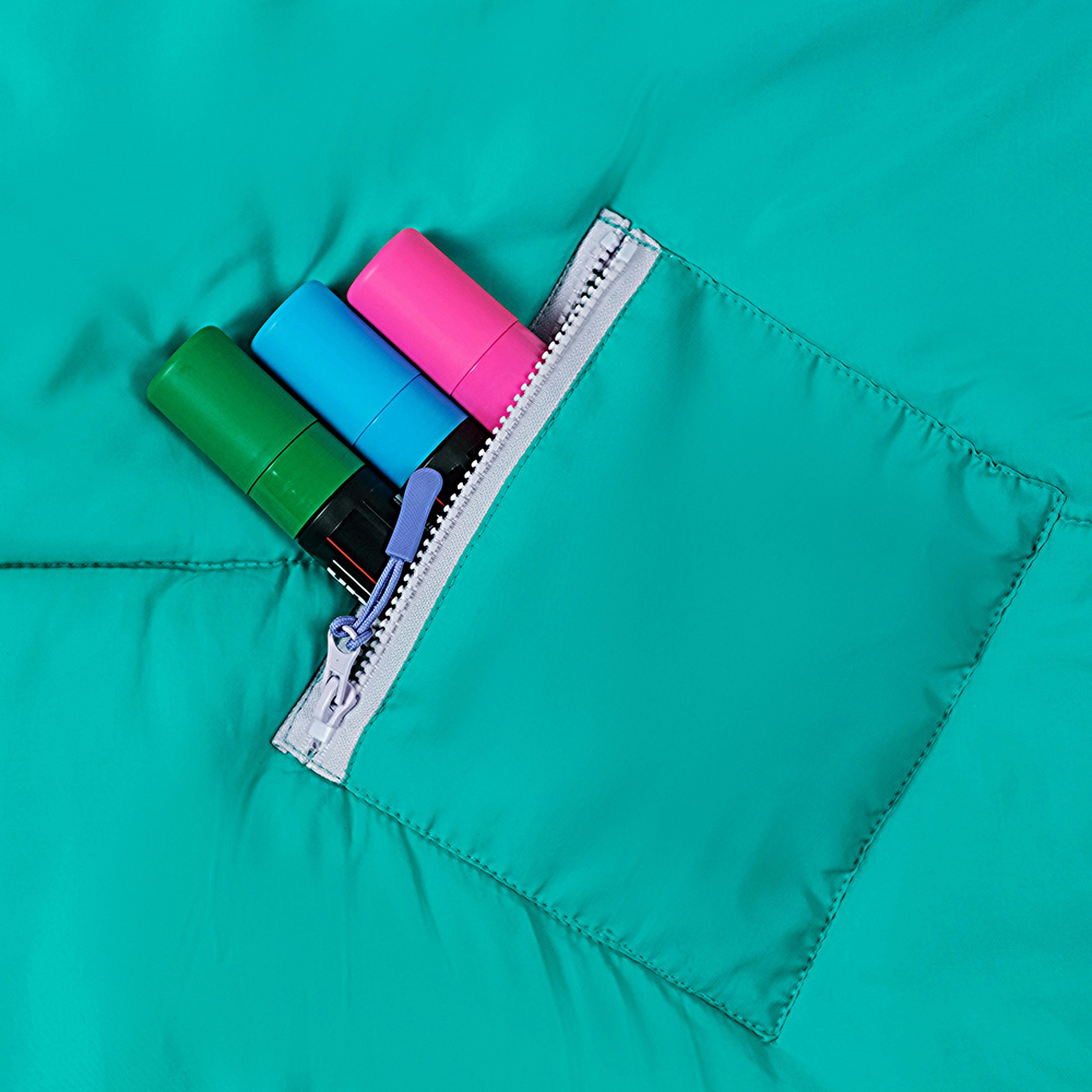Sleep-n-pack: Packable Sleeping Bag, Big Kid 7-12+ yrs - TeaCup Teal