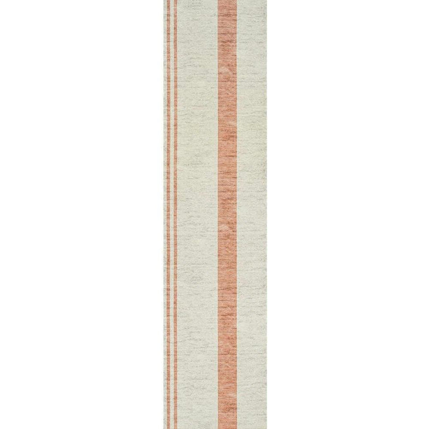 Raita Modern Distressed Stripe Machine-washable Area Rug