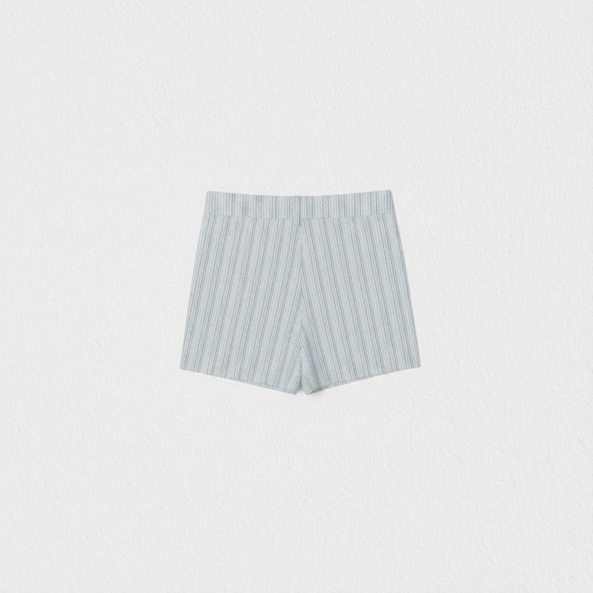 Denis Baby Shorts Linen, Blue Stripe
