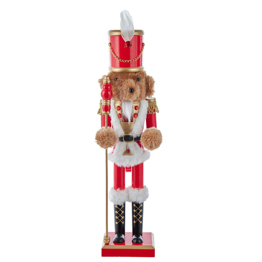 Kurt Adler 15-Inch Teddy Bear Soldier Nutcracker