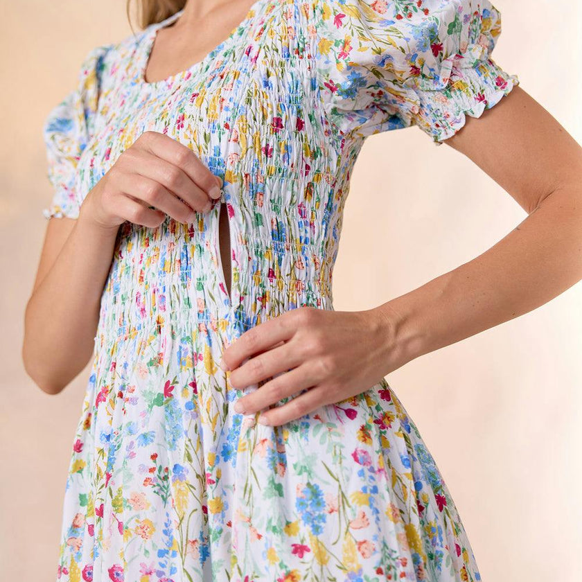Amelie Dress in Floral Fields