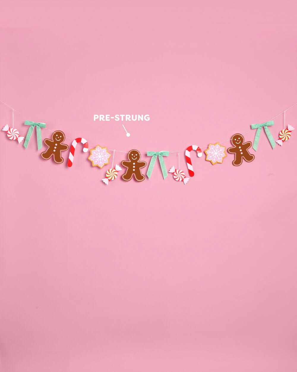 Bake It Merry Banner - gingerbread christmas banner