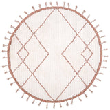 Come Braided Tassel Round Rug