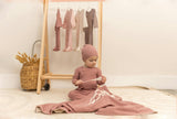 Snap Down Onesie Dark Almond