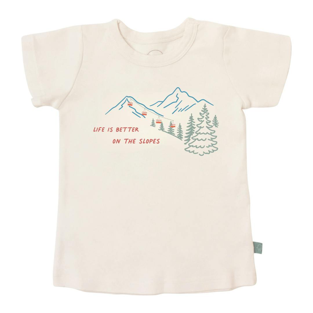 graphic tee | on the slopes