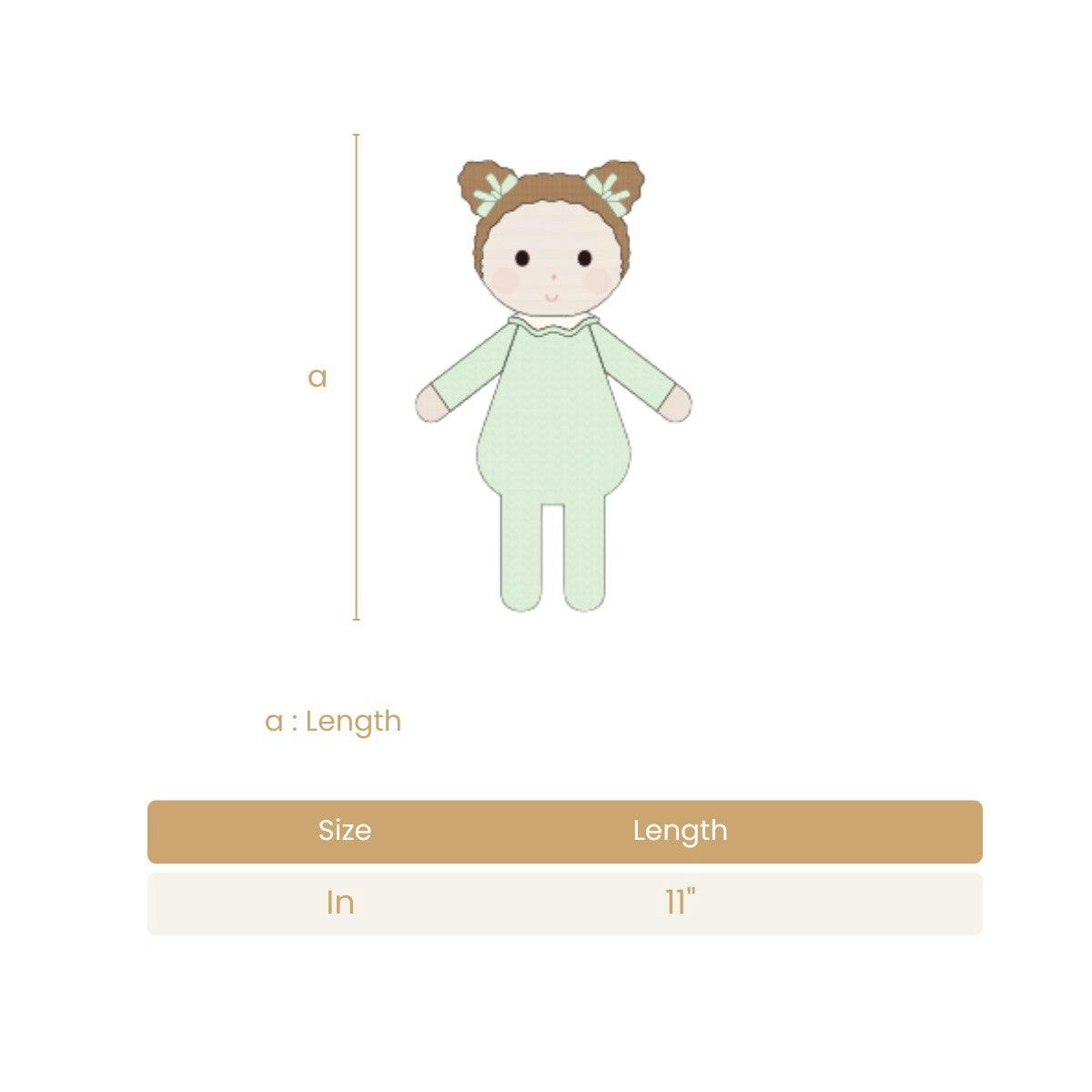 Baby Emily doll light green - 11