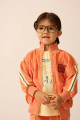 Velour Track Jacket in Sunset Serenade