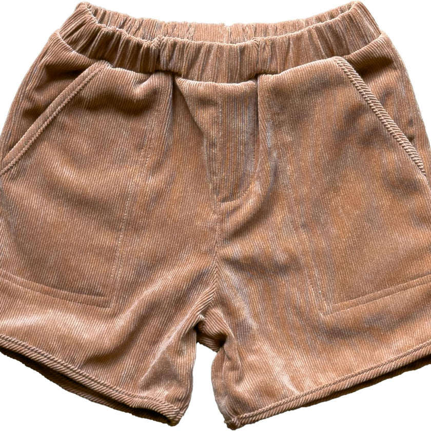 Athletic Short in Proformance Cord In Terra Cotta