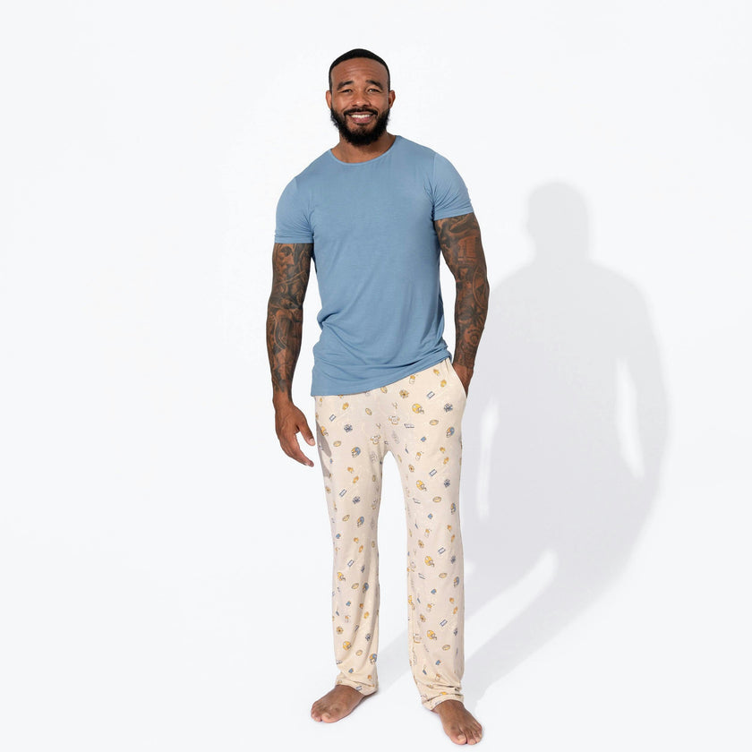 Football Bamboo Men's Pajama Set