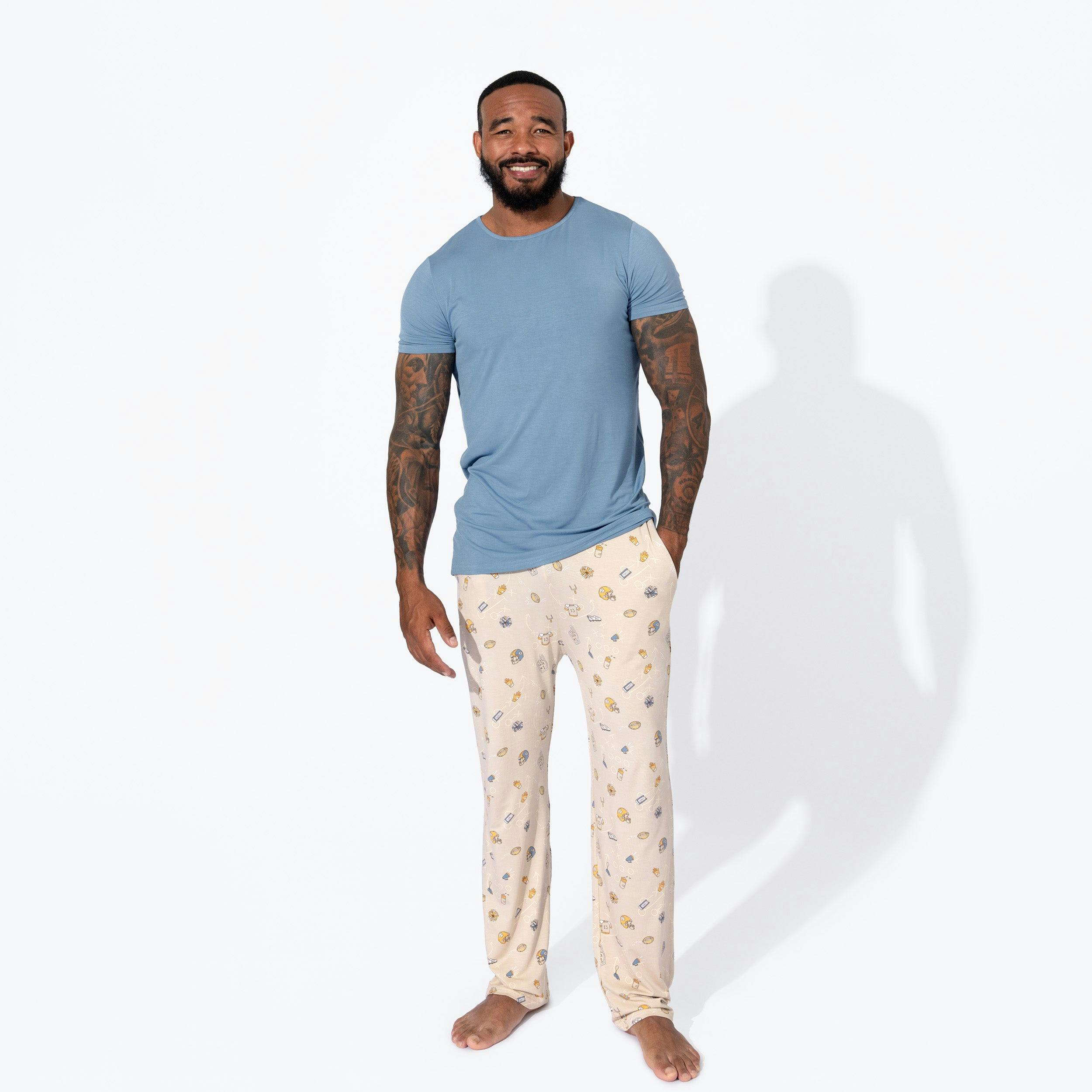 Football Bamboo Men's Pajama Set