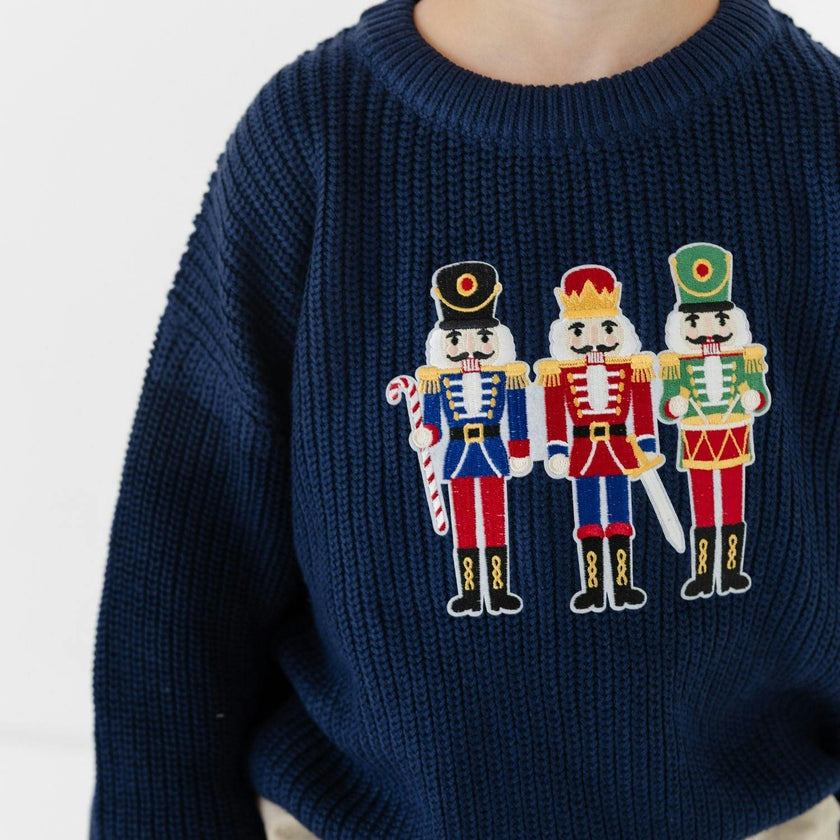 Nutcracker Patch Christmas Sweater