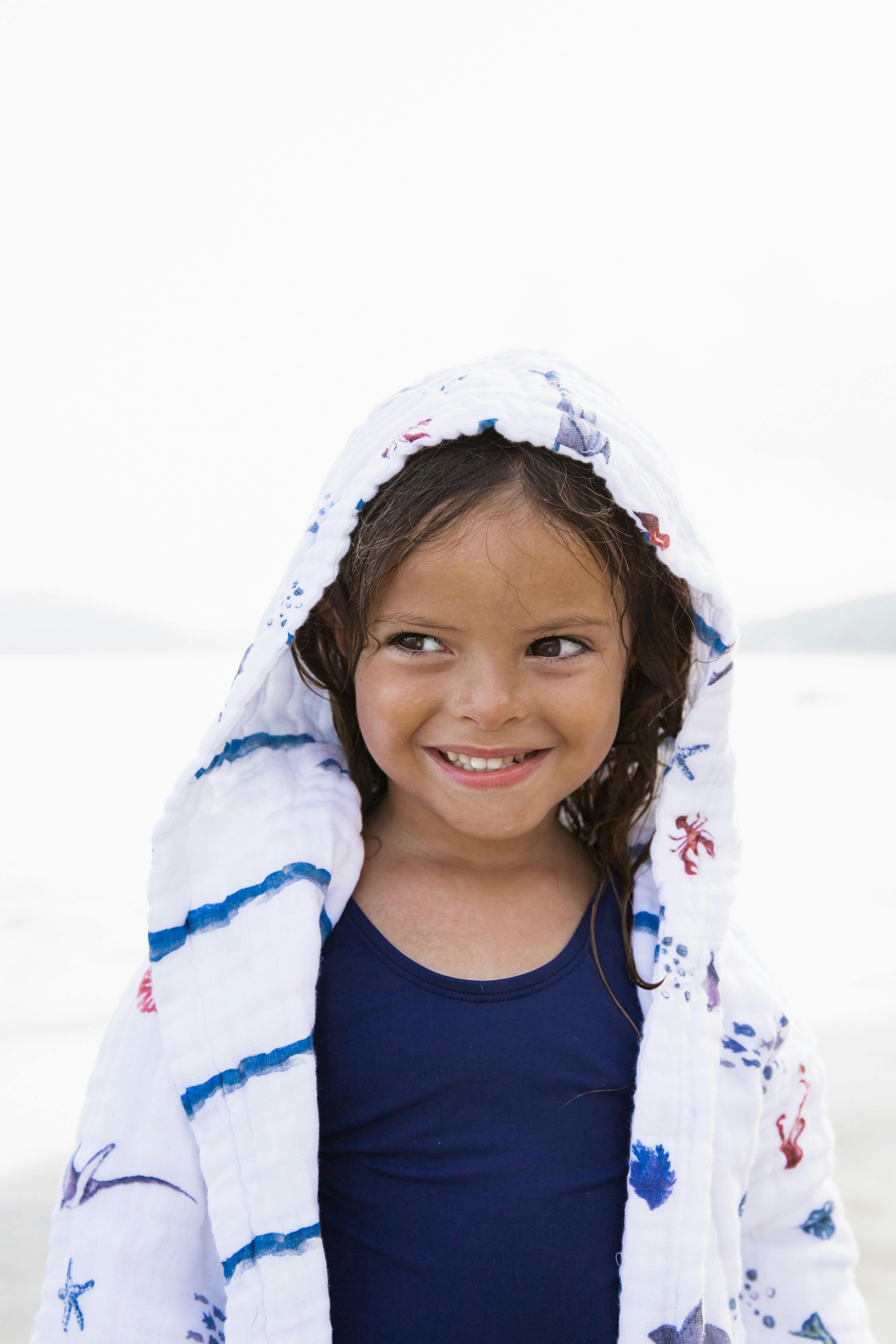 Certified Organic Muslin Reversible Bath Robe